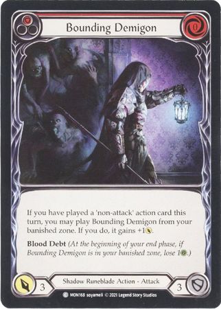 Bounding Demigon Red MON168 Common 1st Edition Bounding Demigon Red MON168 Common 1st Edition