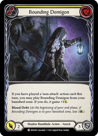 Bounding Demigon Yellow MON169 Common 1st Edition Monarch 1st Edition Singles Bounding Demigon Yellow MON169 Common 1st Edition Monarch 1st Edition Singles