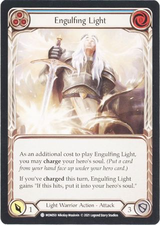 Engulfing Light Blue MON050 Common 1st Edition Engulfing Light Blue MON050 Common 1st Edition