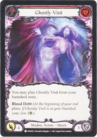 Ghostly Visit Red MON203 Common 1st Edition Monarch 1st Edition Singles Ghostly Visit Red MON203 Common 1st Edition Monarch 1st Edition Singles