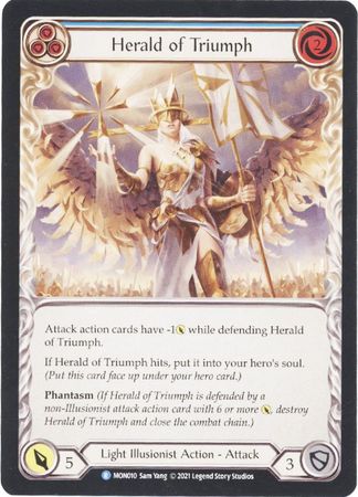 Herald of Triumph Blue MON010 Rare 1st Edition Herald of Triumph Blue MON010 Rare 1st Edition