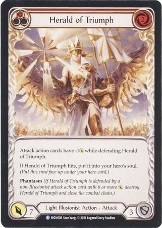 Herald of Triumph Red MON008 Rare 1st Edition Monarch 1st Edition Singles Herald of Triumph Red MON008 Rare 1st Edition Monarch 1st Edition Singles