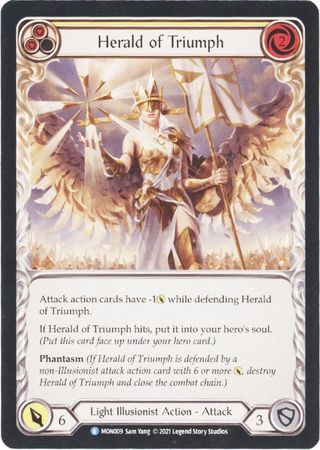 Herald of Triumph Yellow MON009 Rare 1st Edition Herald of Triumph Yellow MON009 Rare 1st Edition