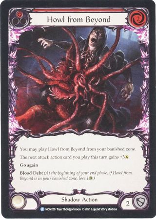 Howl from Beyond Red MON200 Rare 1st Edition Howl from Beyond Red MON200 Rare 1st Edition