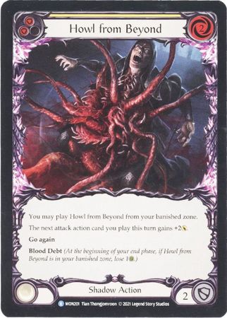 Howl from Beyond Yellow MON201 Rare 1st Edition Howl from Beyond Yellow MON201 Rare 1st Edition