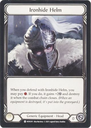 Ironhide Helm MON241 Common 1st Edition Monarch 1st Edition Singles Ironhide Helm MON241 Common 1st Edition Monarch 1st Edition Singles