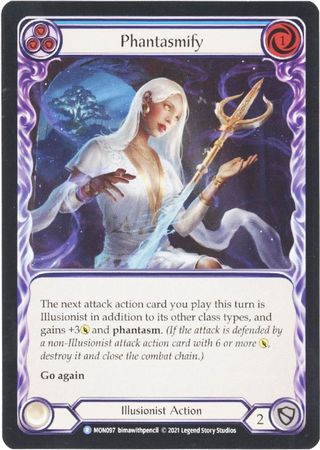 Phantasmify Blue MON097 Rare 1st Edition Phantasmify Blue MON097 Rare 1st Edition