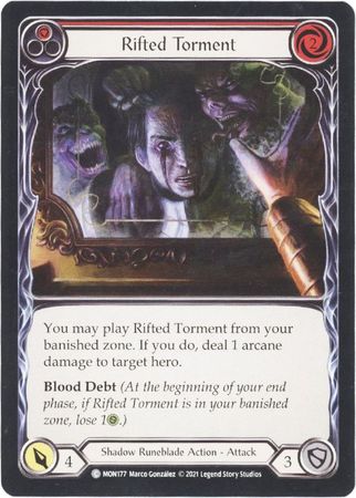 Rifted Torment Red MON177 Common 1st Edition Rifted Torment Red MON177 Common 1st Edition