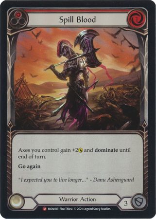 Spill Blood MON109 Majestic Rainbow Foil 1st Edition Spill Blood MON109 Majestic Rainbow Foil 1st Edition