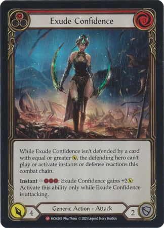 Exude Confidence MON245 Majestic Rainbow Foil 1st Edition Exude Confidence MON245 Majestic Rainbow Foil 1st Edition