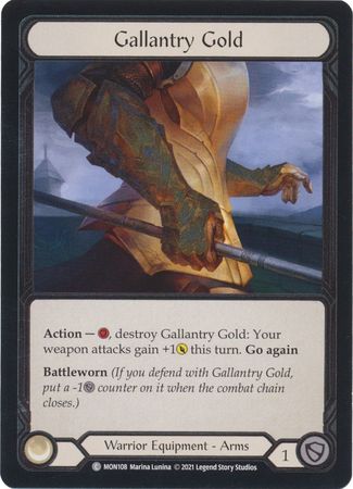 Gallantry Gold MON108 Common Cold Foil 1st Edition Gallantry Gold MON108 Common Cold Foil 1st Edition