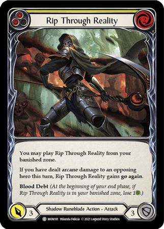Rip Through Reality Yellow MON181 Common Rainbow Foil 1st Edition Monarch 1st Edition Foil Singles Rip Through Reality Yellow MON181 Common Rainbow Foil 1st Edition Monarch 1st Edition Foil Singles