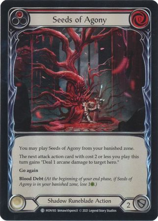 Seeds of Agony Red MON183 Common Rainbow Foil 1st Edition Monarch 1st Edition Foil Singles Seeds of Agony Red MON183 Common Rainbow Foil 1st Edition Monarch 1st Edition Foil Singles