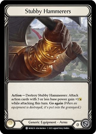 Stubby Hammerers MON239 Common Cold Foil 1st Edition Stubby Hammerers MON239 Common Cold Foil 1st Edition