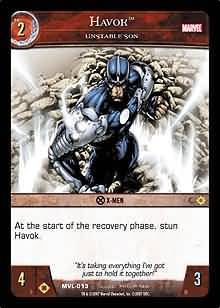 Havok Unstable Son MVL 013 Common Havok Unstable Son MVL 013 Common