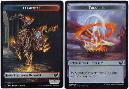 Elemental Token 002 009 Treasure Token 007 009 Foil STX Strixhaven School of Mages Foil Singles Elemental Token 002 009 Treasure Token 007 009 Foil STX Strixhaven School of Mages Foil Singles