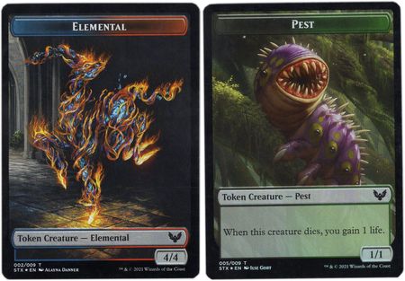 Elemental Token 002 009 Pest Token 005 009 Foil STX Strixhaven School of Mages Foil Singles Elemental Token 002 009 Pest Token 005 009 Foil STX Strixhaven School of Mages Foil Singles