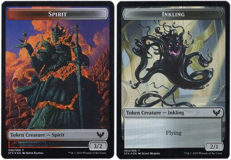 Spirit Token 006 009 Inkling Token 004 009 Foil STX Spirit Token 006 009 Inkling Token 004 009 Foil STX