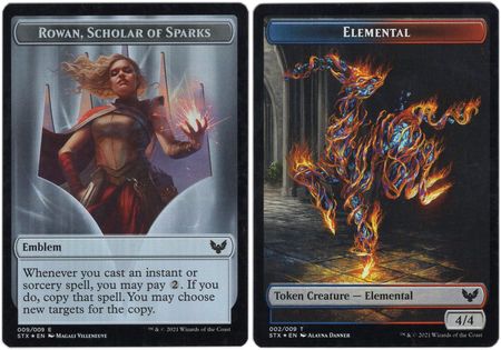 Rowan Scholar of Sparks Emblem 009 009 Elemental Token 002 009 Foil STX Strixhaven School of Mages Foil Singles Rowan Scholar of Sparks Emblem 009 009 Elemental Token 002 009 Foil STX Strixhaven School of Mages Foil Singles