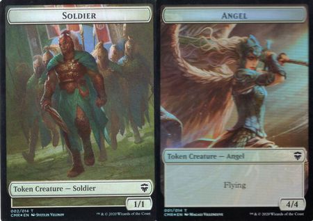 Soldier 002 014 Angel 001 014 Foil CMR Token Commander Legends Foil Singles Soldier 002 014 Angel 001 014 Foil CMR Token Commander Legends Foil Singles