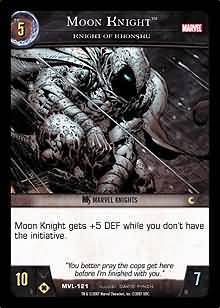 Moon Knight Knight of Khonshu MVL 121 Common Moon Knight Knight of Khonshu MVL 121 Common