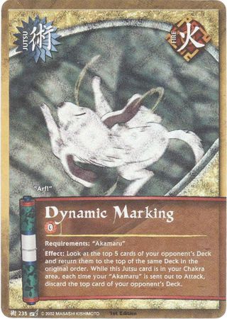 Dynamic Marking 235 Common Foil 1st Edition Naruto Battle of Destiny Dynamic Marking 235 Common Foil 1st Edition Naruto Battle of Destiny