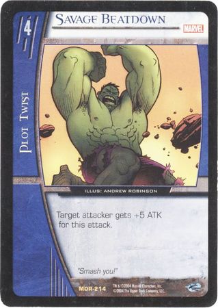 Savage Beatdown MOR 214 Rare Savage Beatdown MOR 214 Rare