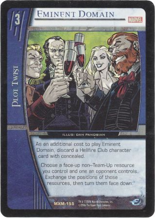 Eminent Domain MXM 155 Rare Foil Eminent Domain MXM 155 Rare Foil