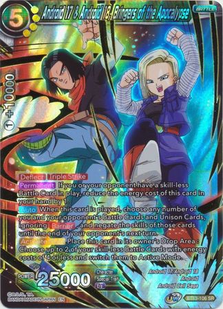 Android 17 Android 18 Bringers of the Apocalypse BT13 106 Super Rare UW Series 4 Supreme Rivalry Singles Android 17 Android 18 Bringers of the Apocalypse BT13 106 Super Rare UW Series 4 Supreme Rivalry Singles