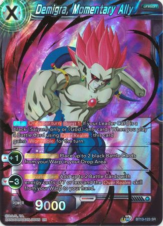 Demigra Momentary Ally BT13 123 Super Rare UW Series 4 Supreme Rivalry Singles Demigra Momentary Ally BT13 123 Super Rare UW Series 4 Supreme Rivalry Singles