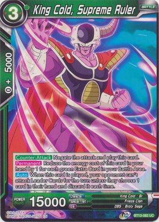 King Cold Supreme Ruler BT13 082 Uncommon King Cold Supreme Ruler BT13 082 Uncommon