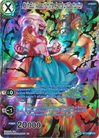 Majin Buu Assault of the Agents of Destruction SPR BT13 034 Special Rare Majin Buu Assault of the Agents of Destruction SPR BT13 034 Special Rare