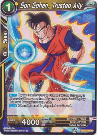 Son Gohan Trusted Ally BT13 098 Rare Son Gohan Trusted Ally BT13 098 Rare