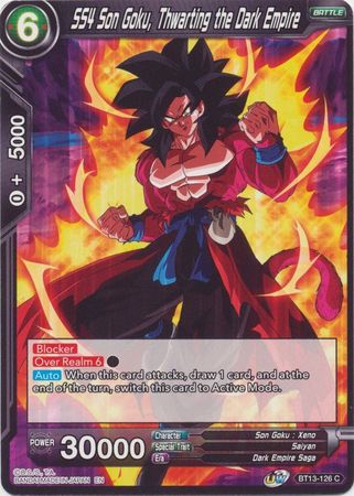 SS4 Son Goku Thwarting the Dark Empire BT13 126 Common SS4 Son Goku Thwarting the Dark Empire BT13 126 Common