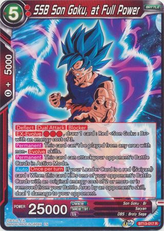 SSB Son Goku at Full Power BT13 017 Rare UW Series 4 Supreme Rivalry Singles SSB Son Goku at Full Power BT13 017 Rare UW Series 4 Supreme Rivalry Singles