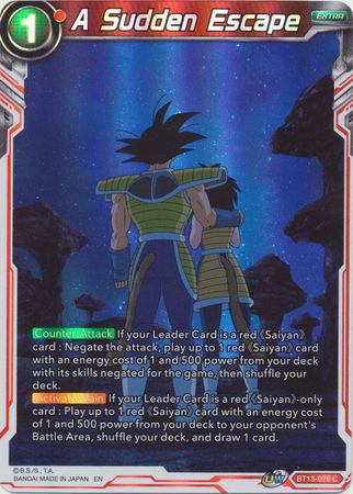 A Sudden Escape BT13 029 Common Foil A Sudden Escape BT13 029 Common Foil