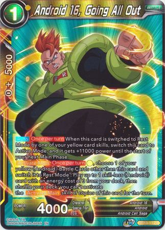 Android 16 Going All Out BT13 112 Common Foil Android 16 Going All Out BT13 112 Common Foil