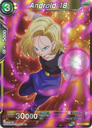 Android 18 BT13 110 Common Foil UW Series 4 Supreme Rivalry Foil Singles Android 18 BT13 110 Common Foil UW Series 4 Supreme Rivalry Foil Singles