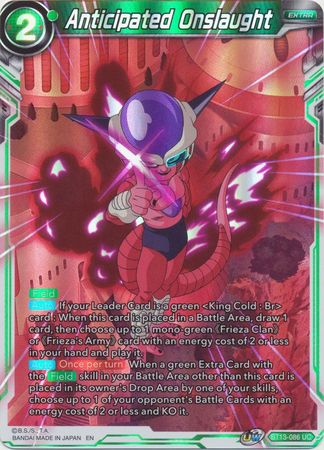 Anticipated Onslaught BT13 086 UC Foil UW Series 4 Supreme Rivalry Foil Singles Anticipated Onslaught BT13 086 UC Foil UW Series 4 Supreme Rivalry Foil Singles