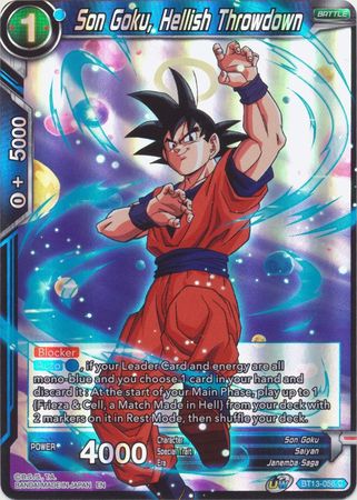 Son Goku Hellish Throwdown BT13 056 Common Foil UW Series 4 Supreme Rivalry Foil Singles Son Goku Hellish Throwdown BT13 056 Common Foil UW Series 4 Supreme Rivalry Foil Singles