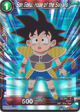 Son Goku Hope of the Saiyans BT13 019 Common Foil Son Goku Hope of the Saiyans BT13 019 Common Foil