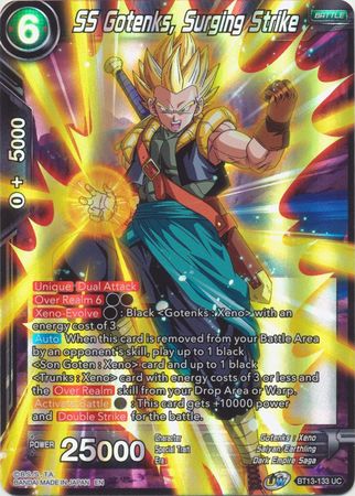 SS Gotenks Surging Strike BT13 133 Uncommon Foil UW Series 4 Supreme Rivalry Foil Singles SS Gotenks Surging Strike BT13 133 Uncommon Foil UW Series 4 Supreme Rivalry Foil Singles