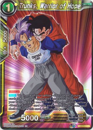 Trunks Warrior of Hope BT13 103 Common Foil Trunks Warrior of Hope BT13 103 Common Foil