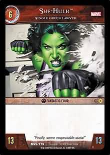 She Hulk Single Green Lawyer MVL 175 Common She Hulk Single Green Lawyer MVL 175 Common