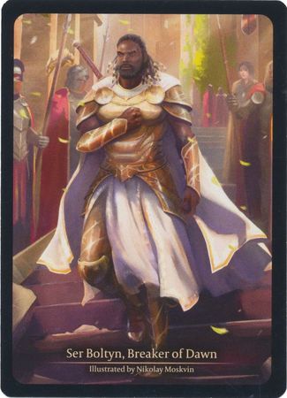 Ser Boltyn Breaker of Dawn Artwork Card Monarch Boltyn Blitz Deck Ser Boltyn Breaker of Dawn Artwork Card Monarch Boltyn Blitz Deck
