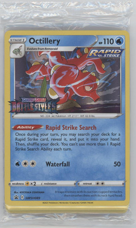 Sealed Details about   Octillery SWSH089 Battlestyles Prerelease Promo In Hand x1