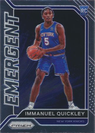 Immanuel Quickley 2020 21 Prizm Emergent 8 Rookie Panini 2020 21 Panini Prizm Emergent Immanuel Quickley 2020 21 Prizm Emergent 8 Rookie Panini 2020 21 Panini Prizm Emergent