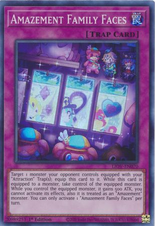 Amazement Family Faces LIOV EN070 Super Rare 1st Edition Lightning Overdrive LIOV 1st Edition Singles Amazement Family Faces LIOV EN070 Super Rare 1st Edition Lightning Overdrive LIOV 1st Edition Singles