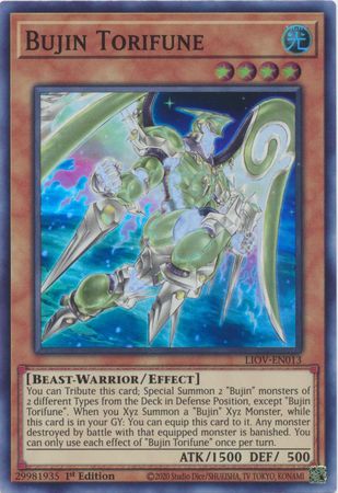 Bujin Torifune LIOV EN013 Super Rare 1st Edition Bujin Torifune LIOV EN013 Super Rare 1st Edition