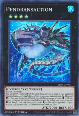 Pendransaction LIOV EN083 Super Rare 1st Edition Lightning Overdrive LIOV 1st Edition Singles Pendransaction LIOV EN083 Super Rare 1st Edition Lightning Overdrive LIOV 1st Edition Singles